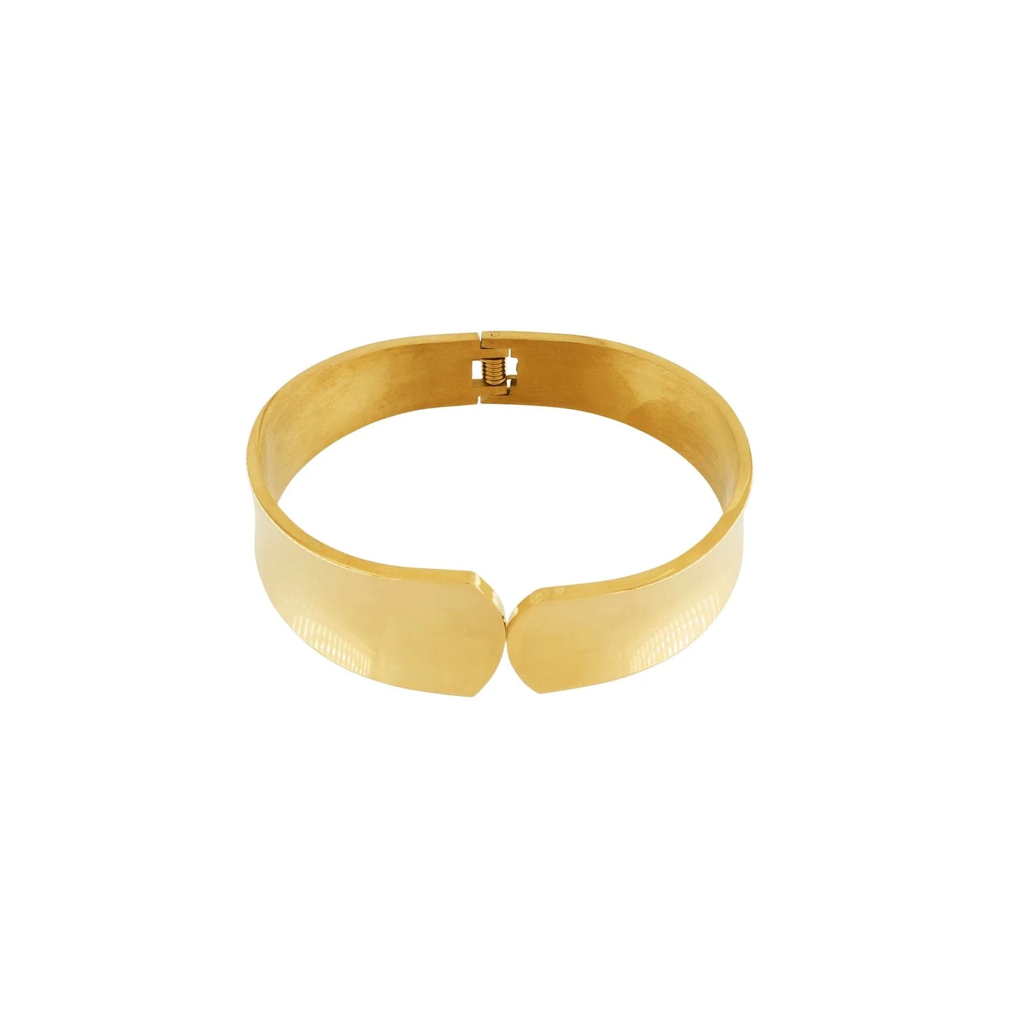 Passion Waterproof Minimalistic Statement Bangle Bracelet 18K Gold Plating