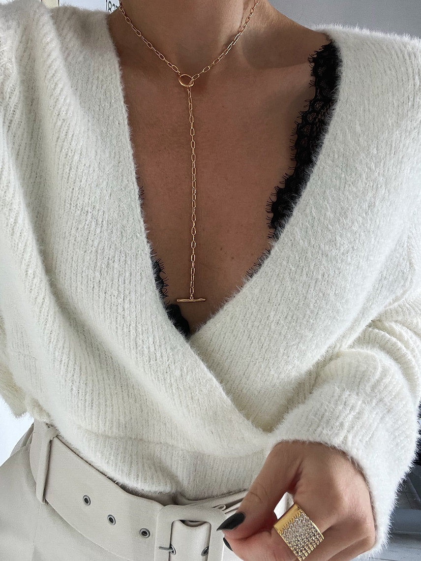 Collier long ajustable