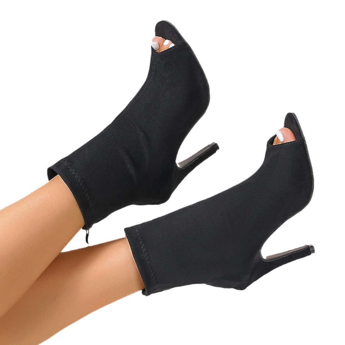 Slimming Sandal Chunky Heel Stylish Peep Toe Women's Martin Boots