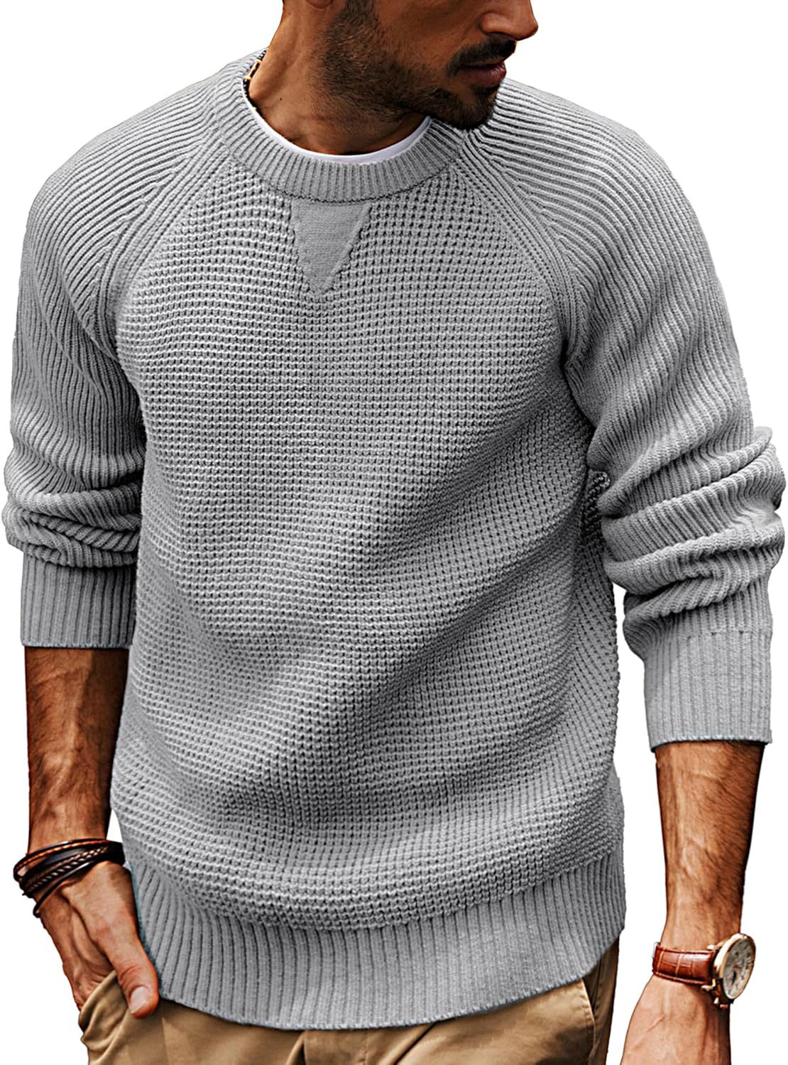 Men's Retro Heavyweight Thickened Sweater Loose-Fit Casual Knitwear