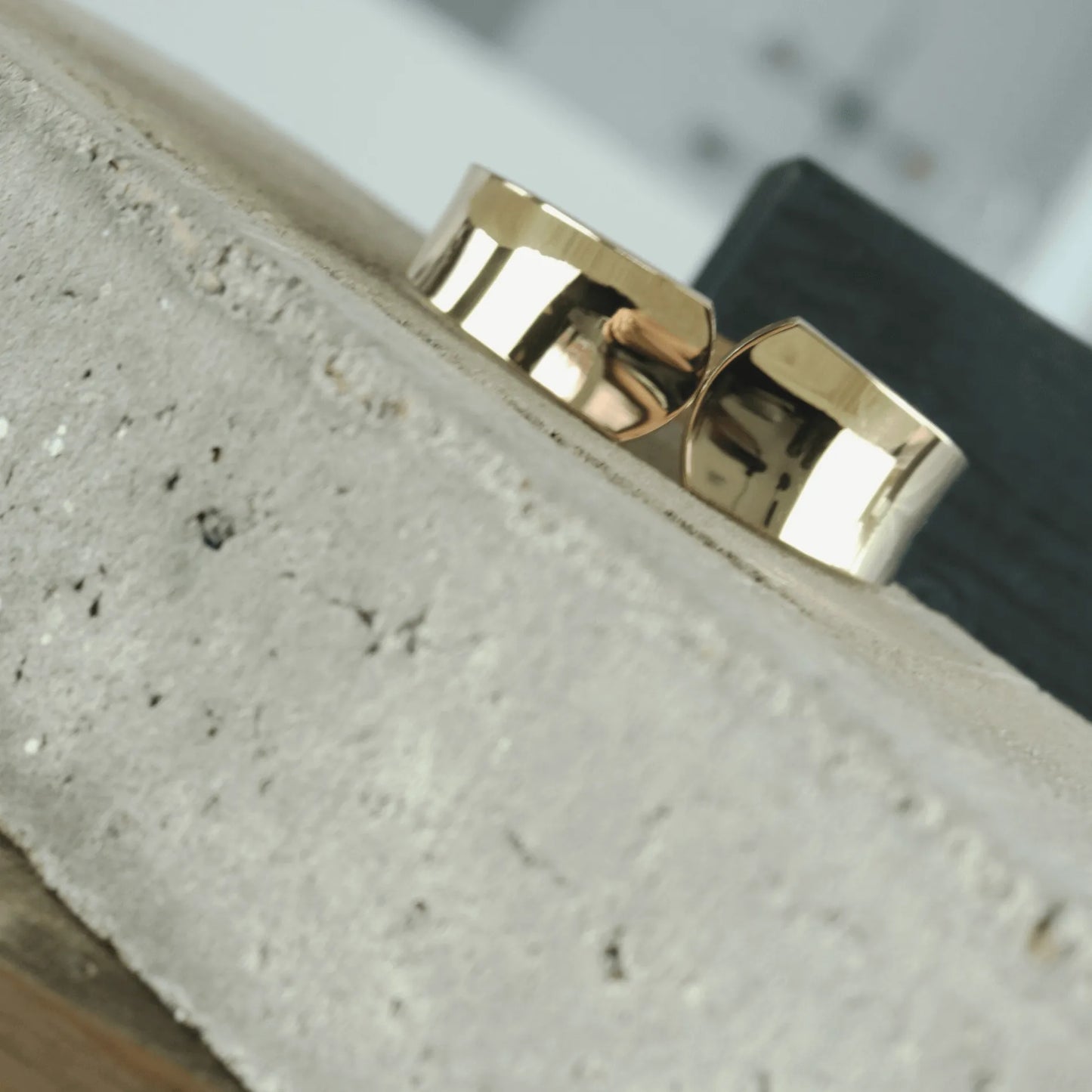 Passion Waterproof Minimalistic Statement Bangle Bracelet 18K Gold Plating