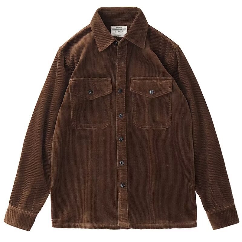 Mens Loose-fit Retro Coat From A Trendy Brandedgy And Cool