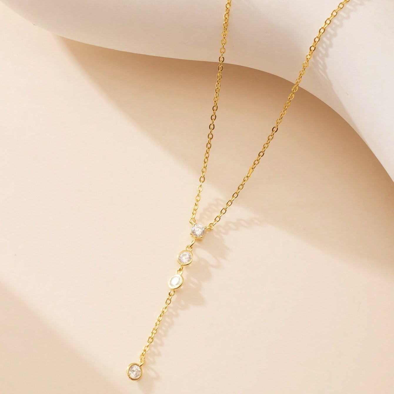 925 Silver Light Luxury Minimalist Y-Shaped Geometric Necklace Niche Designer-Style Jewelry