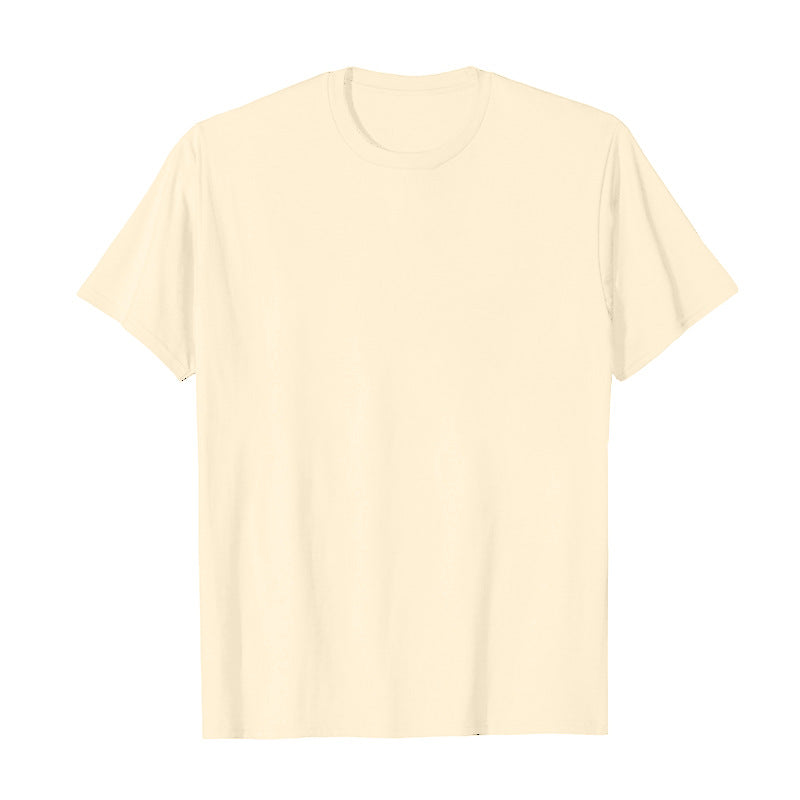Mens Fashion Sports T-Shirt Casual Stretch Crew Neck