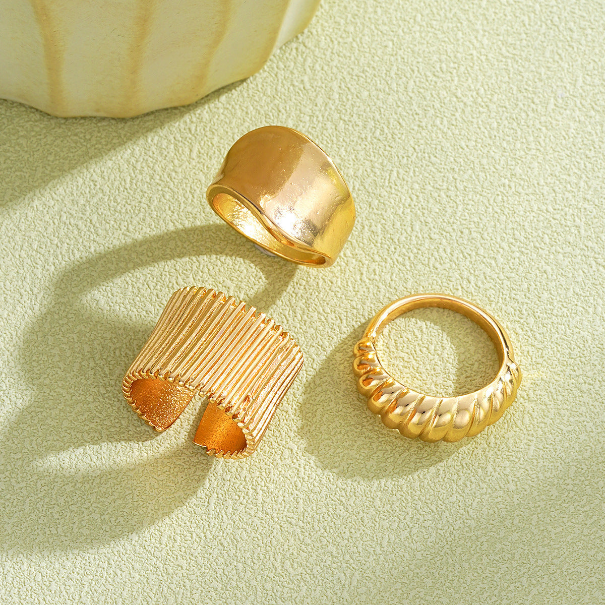 Hemp Rope Wrapped Fashionable Personalized Ring