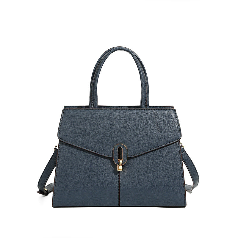Red Leather Commuting High-grade Handbag