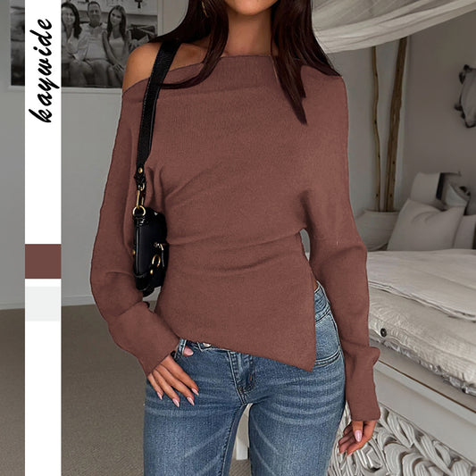 European And American-style Elegant And Sophisticated Turtleneck Sweater For Women