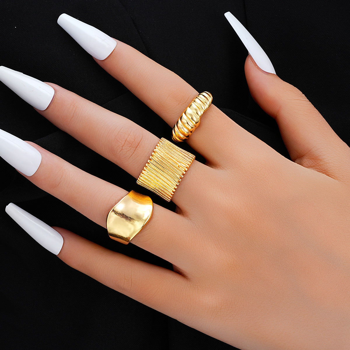 Hemp Rope Wrapped Fashionable Personalized Ring