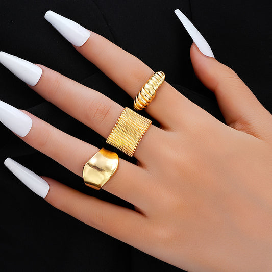Hemp Rope Wrapped Fashionable Personalized Ring