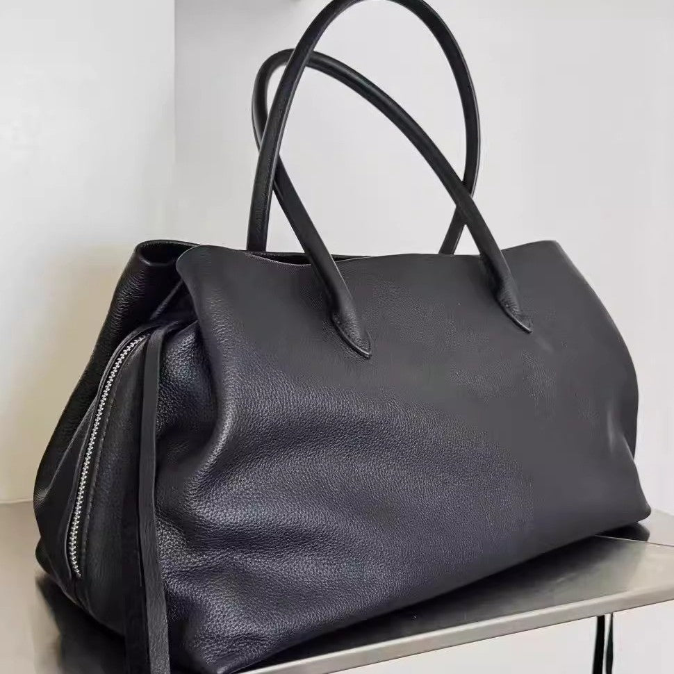 Fashionable All-match Suede Tote Commuter Design Portable Shoulder Messenger Bag