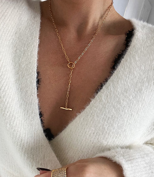 Collier long ajustable