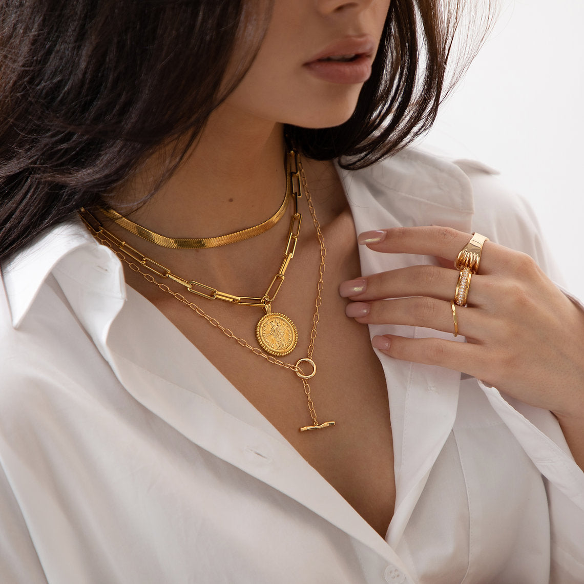 Collier long ajustable