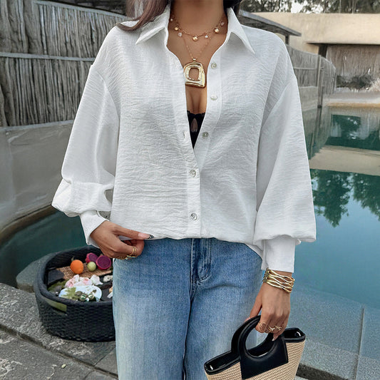 Women's Elegant, Effortless-Style Loose Slimming Shirt