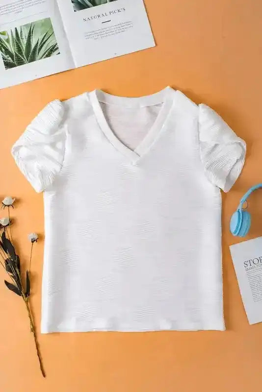 Canvas V-Neck Tee-1
