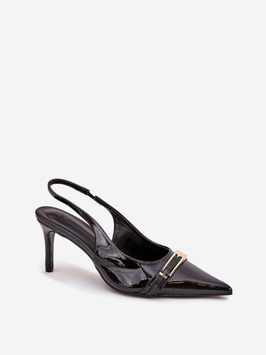 Escarpins bout pointe en simili cuir