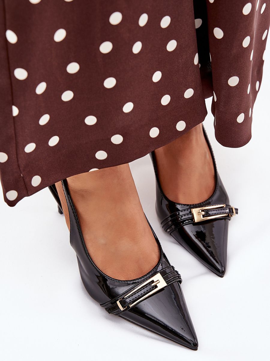 Escarpins bout pointe en simili cuir