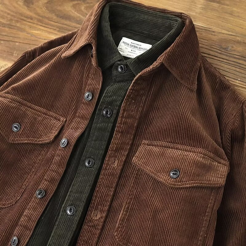 Mens Loose-fit Retro Coat From A Trendy Brandedgy And Cool