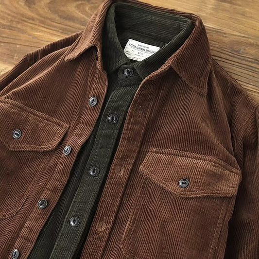 Mens Loose-fit Retro Coat From A Trendy Brandedgy And Cool