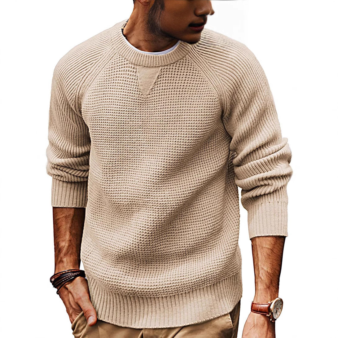 Men's Retro Heavyweight Thickened Sweater Loose-Fit Casual Knitwear
