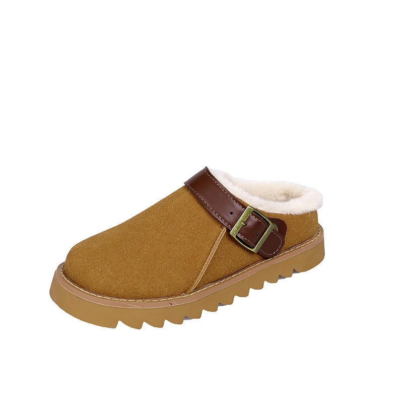 New Integrated Thickened Plush Warm Snow Boots