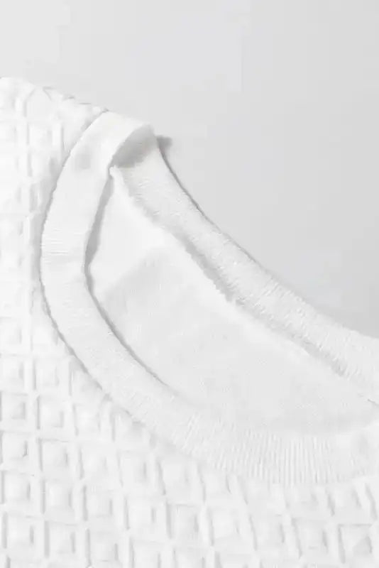 Ivory Elegance Textured Top