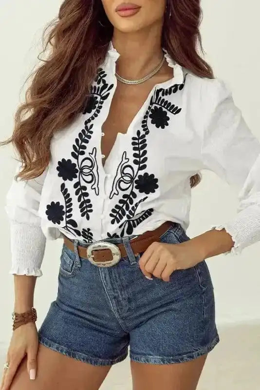 Embroidered Elegance Shirt