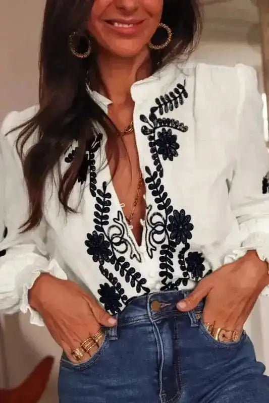 Embroidered Elegance Shirt