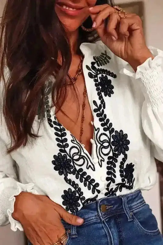 Embroidered Elegance Shirt