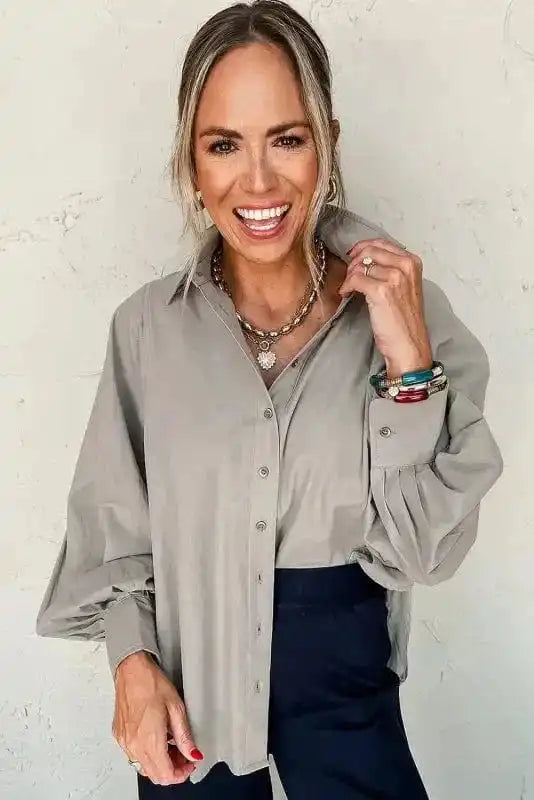 Chemise ample - Coton et lin