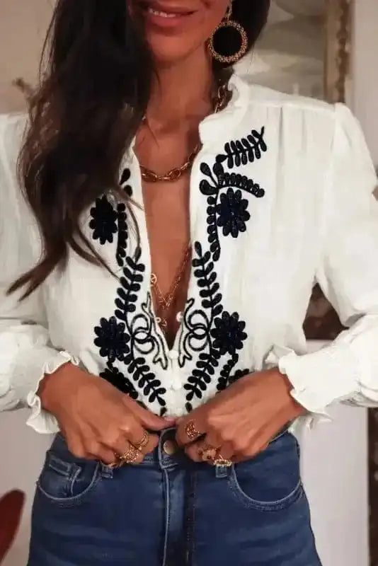 Embroidered Elegance Shirt