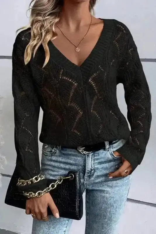 Airy Charm Drop Sweater
