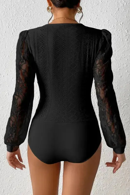 Frenchy Lace Sleeve Bodysuit
